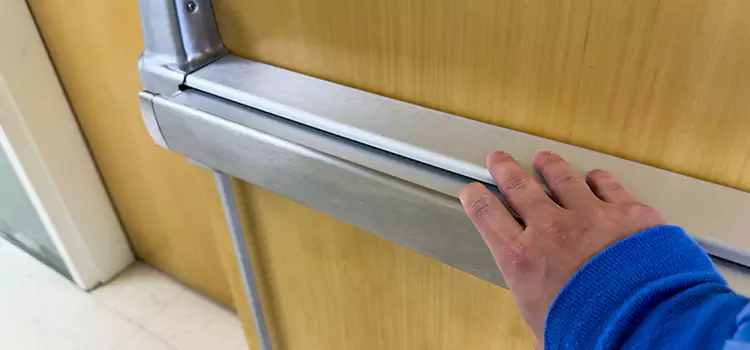 Installing a Push Bar on a Door Sheboygan